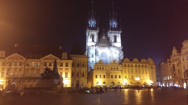 Prague at night