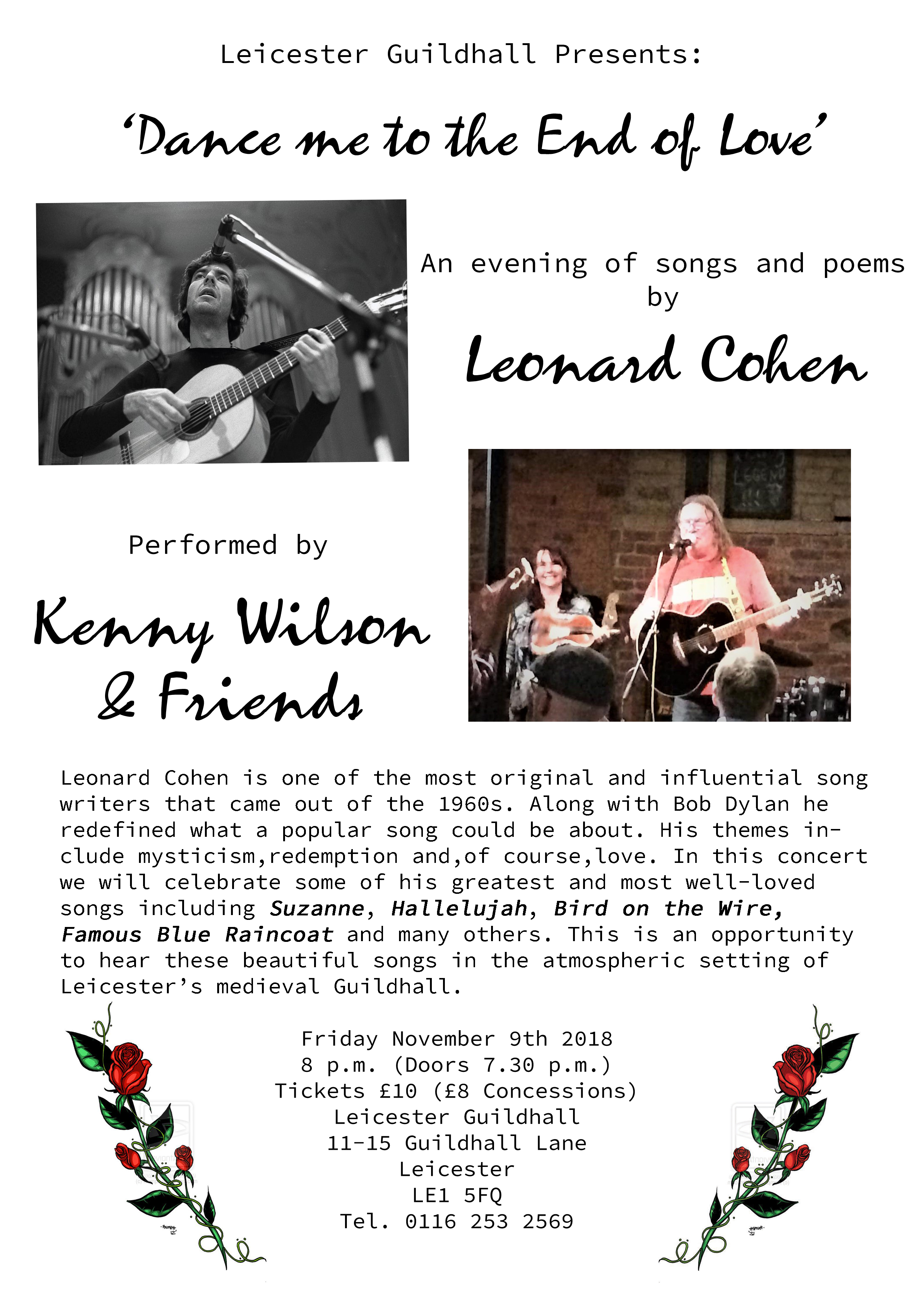 Guildhall Cohen Poster